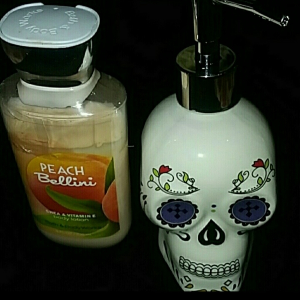 Sugar Skull soap or lotion dispenser